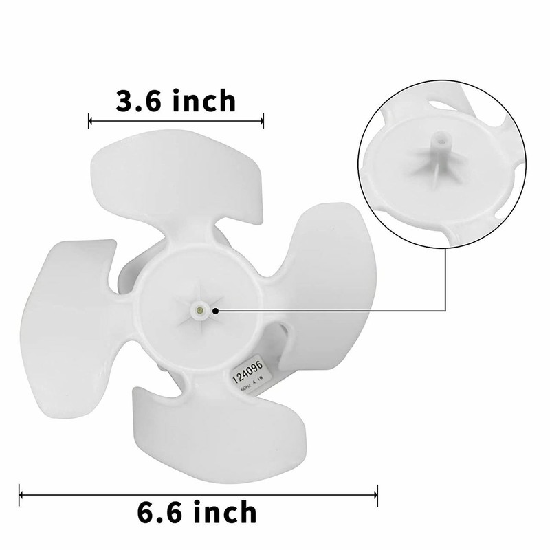 Condenser Fan Motor Set Compatible with Whirlpool Refrigerator W10124096 gallery