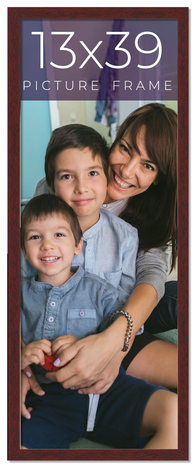 13x39 Frame Brown Solid Wood Picture Frame Width 0.75 Inches | Interior Frame De gallery