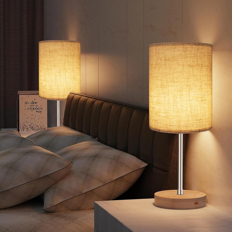 Tall Drum Lamp Shade for Table Lamps, Floor Lamp, Cloth Lampshade 10" Top X 10" gallery