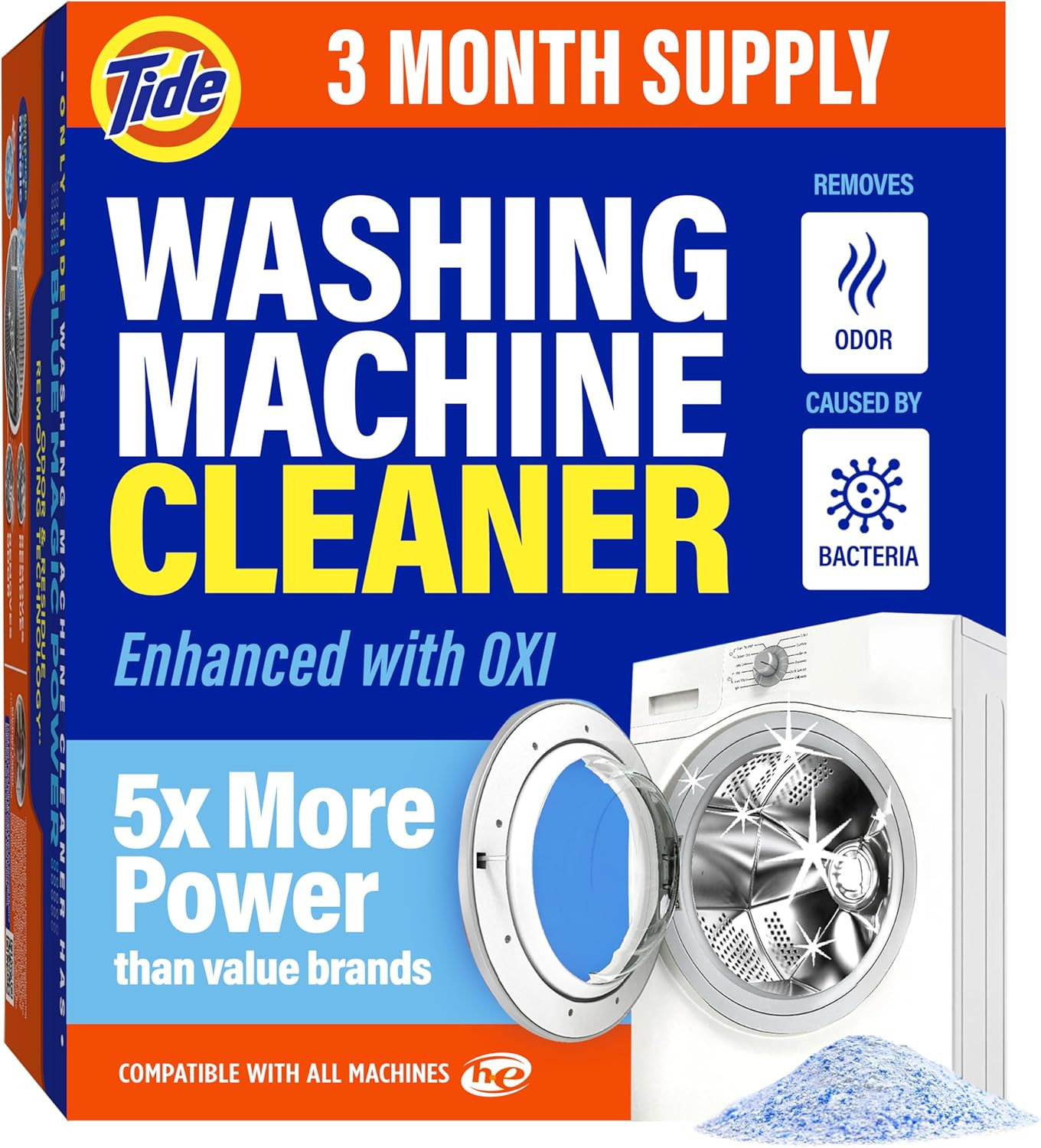 Washing Machine Cleaner by Tide, Washer Machine Cleaner with Oxi for Front and T gallery