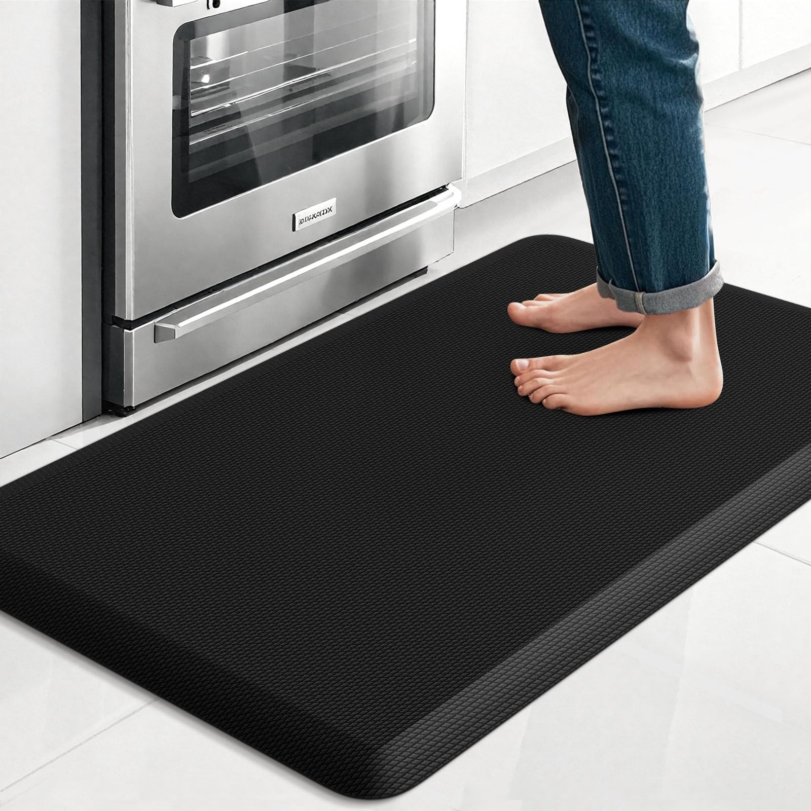 Kitchen Mat, Cushioned Thick Floor Comfort Mat, with Non-Slip Bottom, Water &... gallery