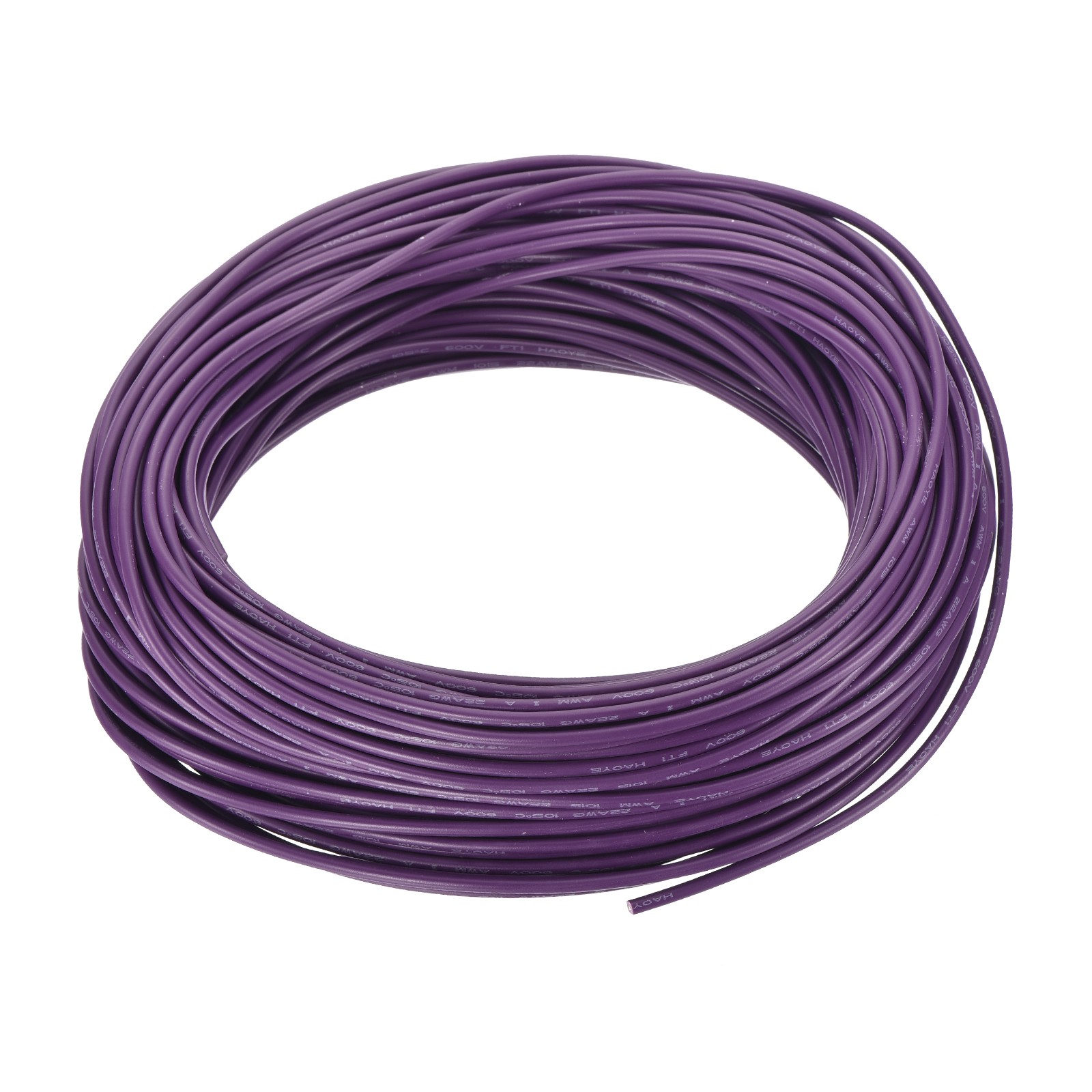 22AWG 22 Gauge Stranded Hook-Up Wire PVC Tinned Copper Wire 30m/100ft Purple gallery