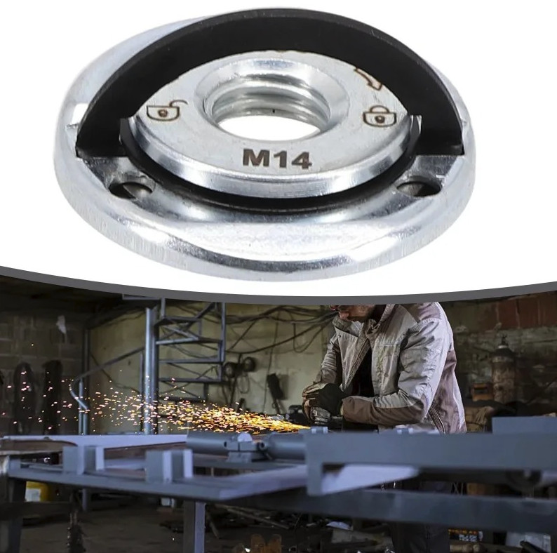 M14 Quick Release Self-Locking Flange Nut Press Plate Grinder Clamping Tool gallery