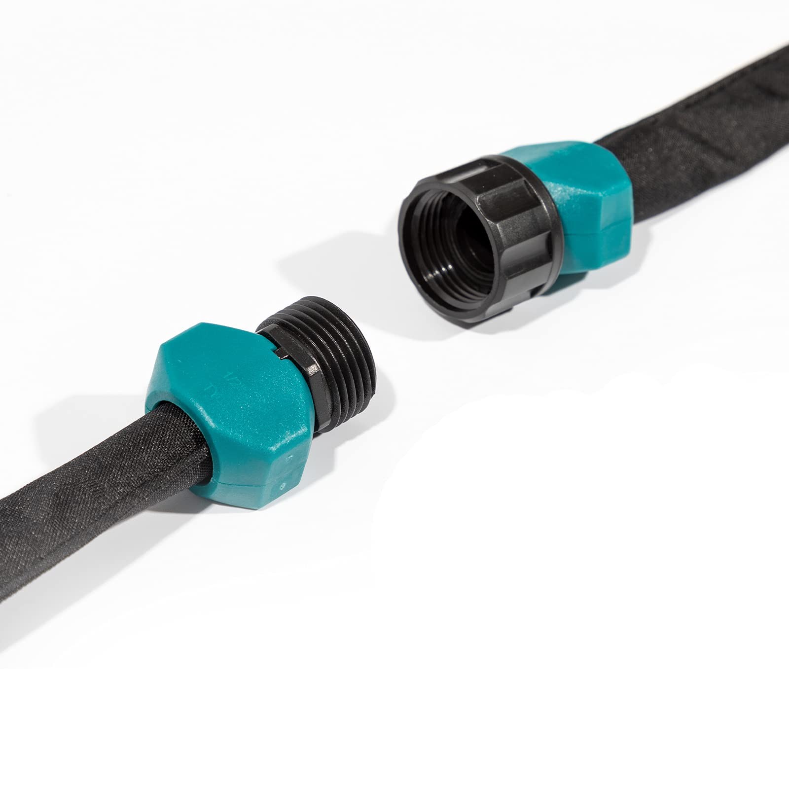 Flat Soaker Hose 75ft 2 Pack 1/2 Heavy Duty Garden Drip LINEX Beds Save Water gallery