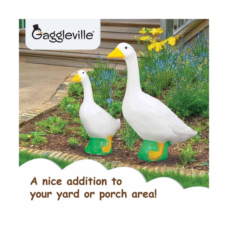Fox Valley Traders Official Gaggleville 23" Large White Goose, Plastic Garden... gallery