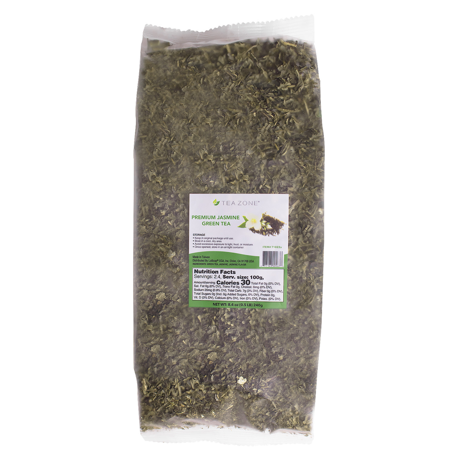 Tea Zone Premium Jasmine Green Tea Leaves - Case / 25 bags, T1022 gallery