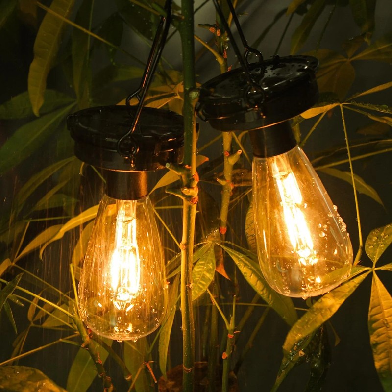 2 Pack Replacement Solar Light Tops,3.23in Solar Hanging Lantern Replacement Par gallery