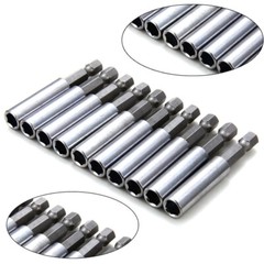 10Pcs Compact Magnetic Bit Tip Extensions Holder 1/4 Hex Shank Drive Guide US