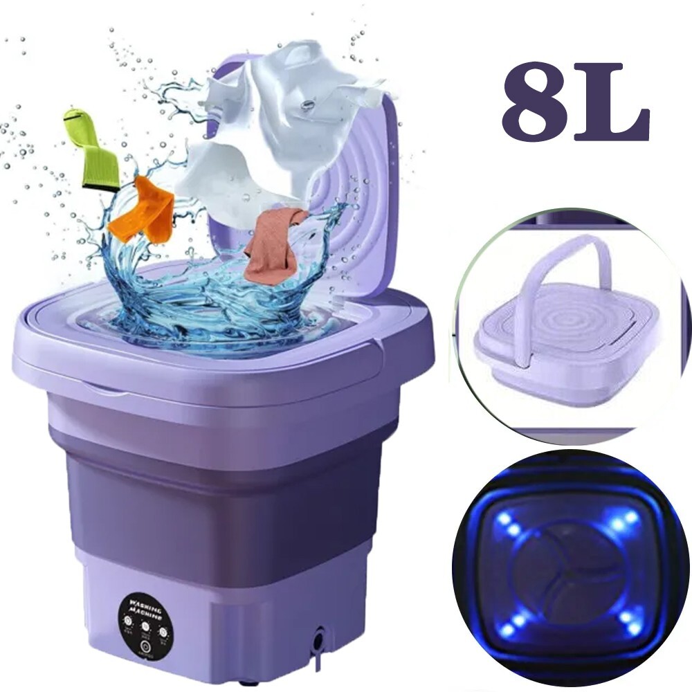 Portable Washing Machine Mini Washer Foldable Washer and Spin Dryer Small Travel gallery