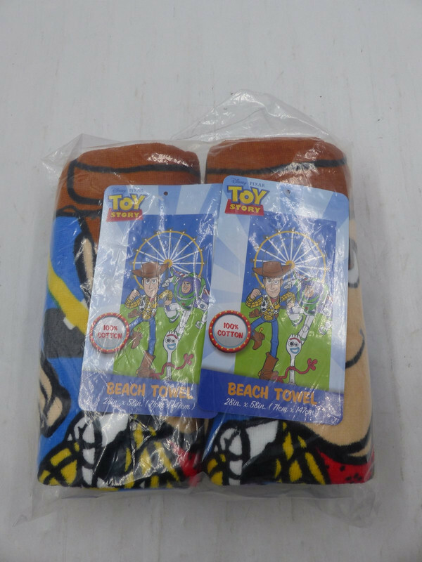 DISNEY 2 PACK TOY STORY 4 WODDY BUZZ FORKIE BEACH TOWEL SIZE 28INX58IN gallery