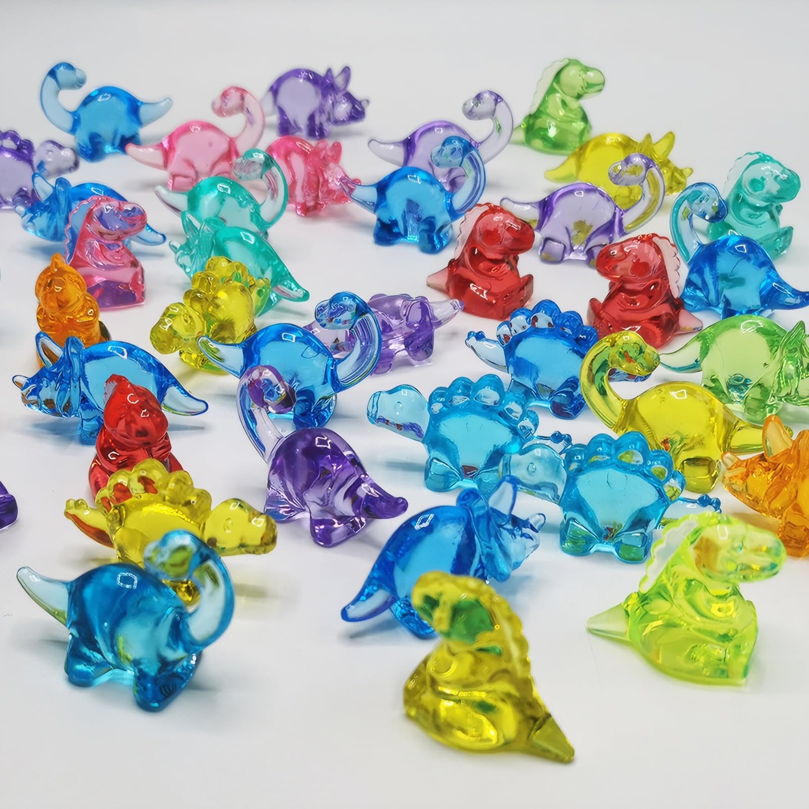 340 Pcs Mini Dinosaur Figures, Mini Resin Animals to Hide, Bulk Plastic Dinos... gallery
