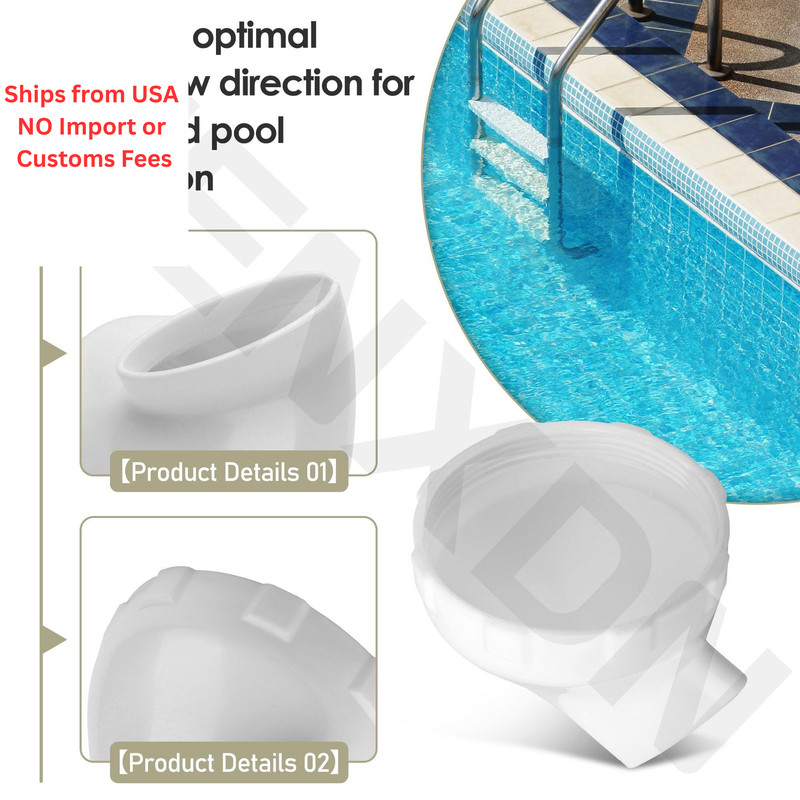 Enhanced Angled Pool Nozzle Compatible with Intex Bestway Pools white gallery