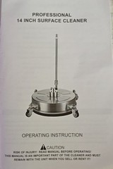 14″ Surface Cleaner with 4 Wheels, Pressure Washer, 4000 PSI ~New In Open Box