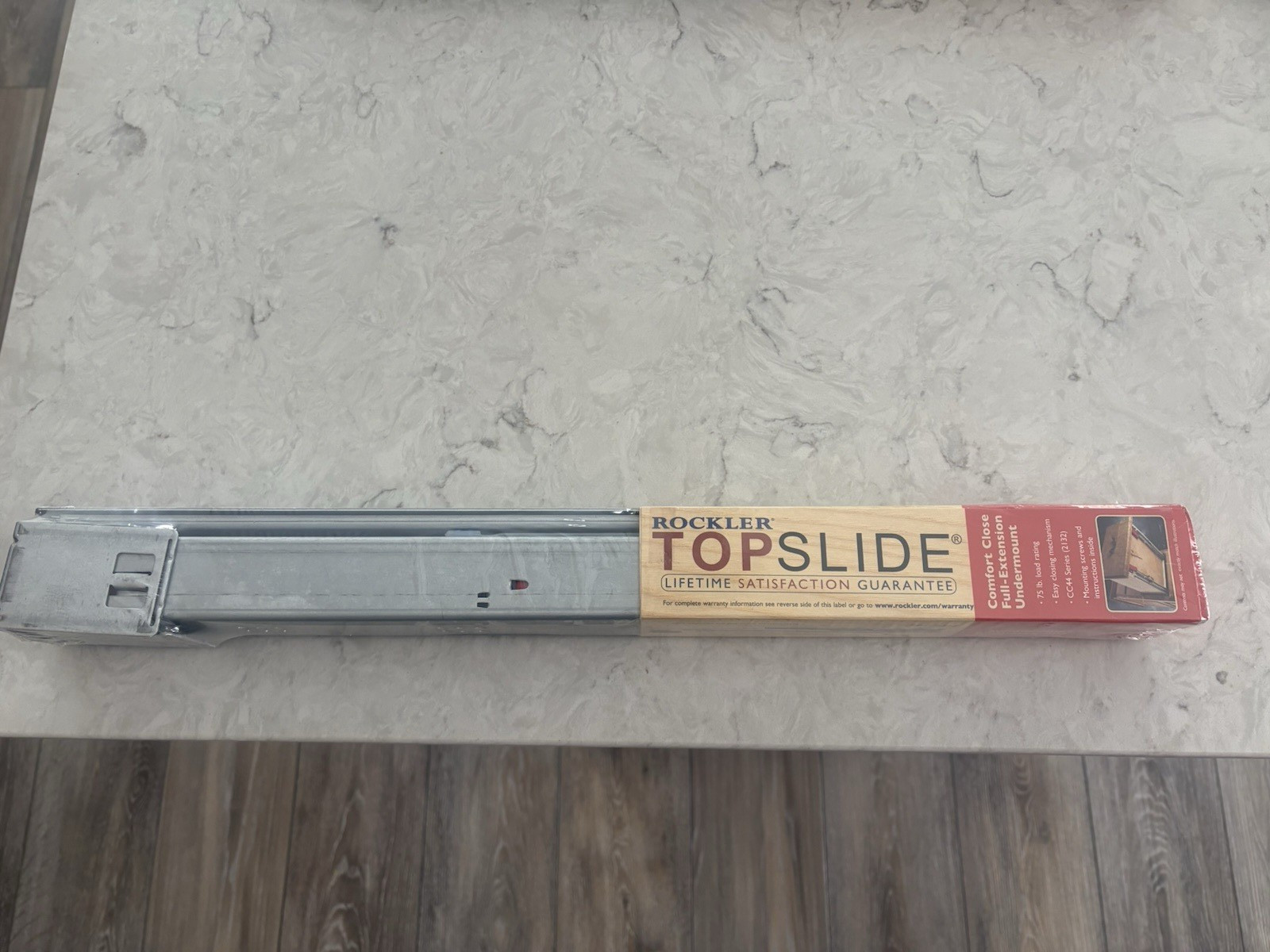 ROCKLER Top Slide Full Extension Heavy Duty Drawer Slides 21" 75 lb gallery