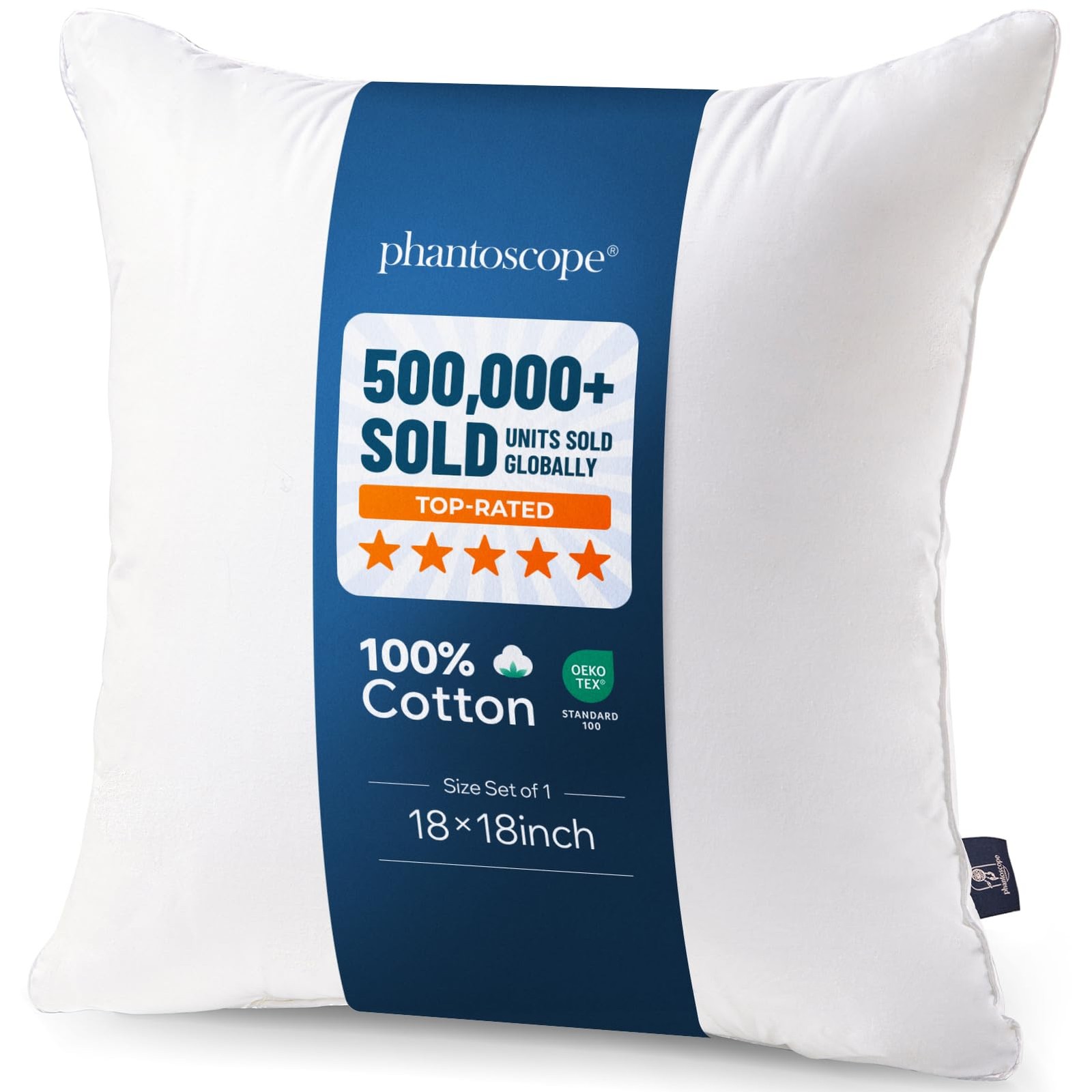 18x18 Pillow Insert - Throw Pillow Insert with 100% Cotton Cover - 18 Inch Sq... gallery