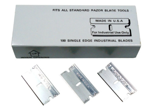 Single Edge Razor Blades Made in U.S.A Box of 100 Pieces gallery