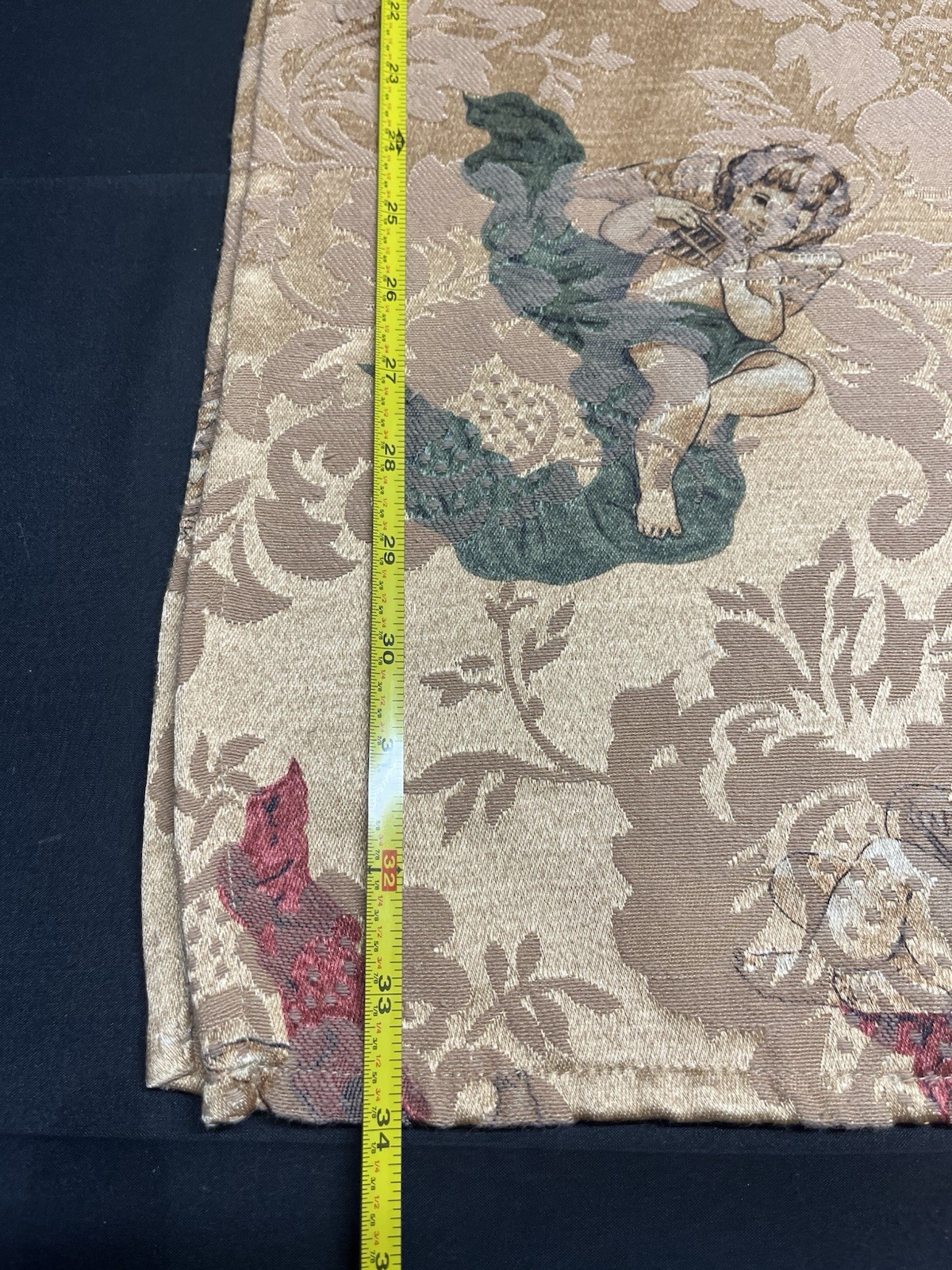 Victorian Style Cherub Angel Damask Tablecloth Rectangular Home Decor gallery