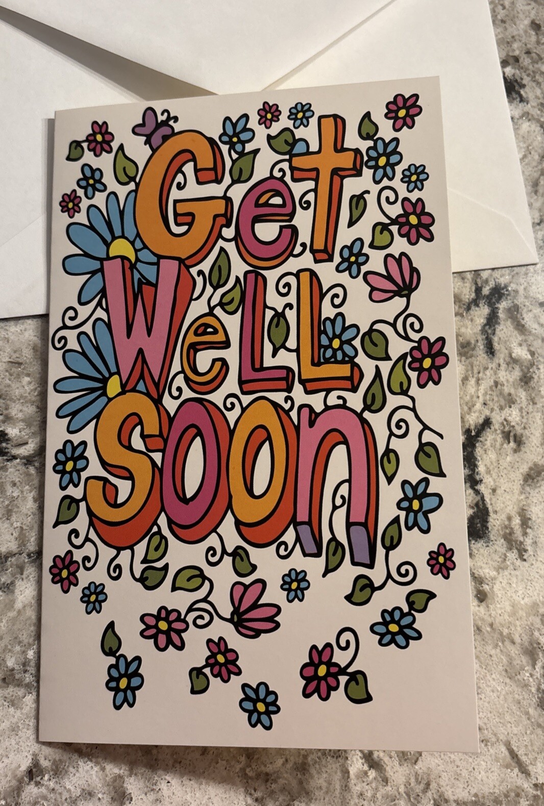 Get Well Soon Thinking About You Wishing You 5”x7.75" Stockwell Greeting Card gallery