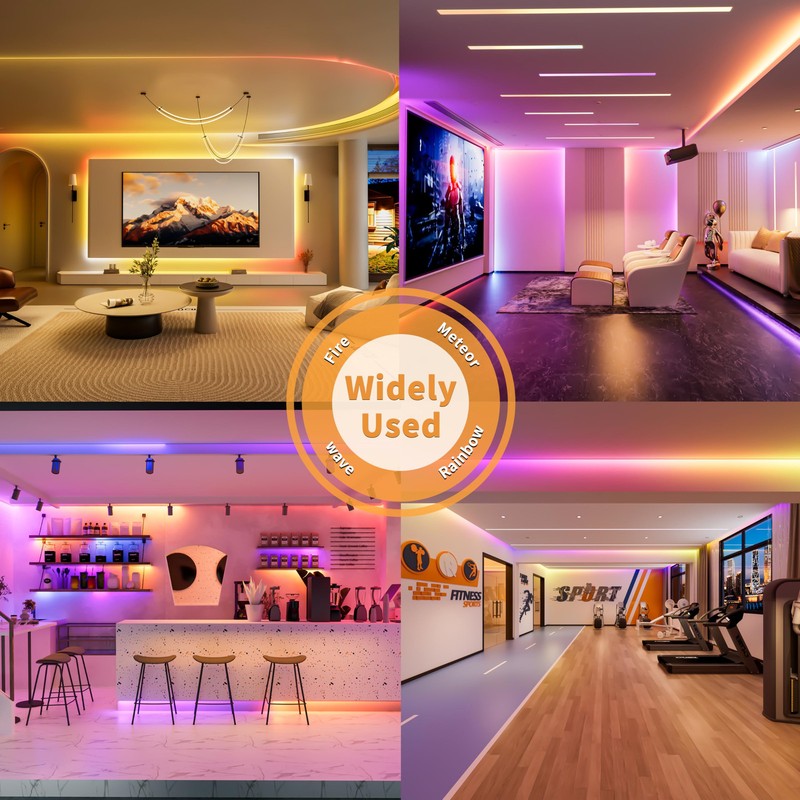 IP65 Waterproof RGB Smart IC COB LED Strip Light Addressable 24ft/7.5m,24V Co... gallery