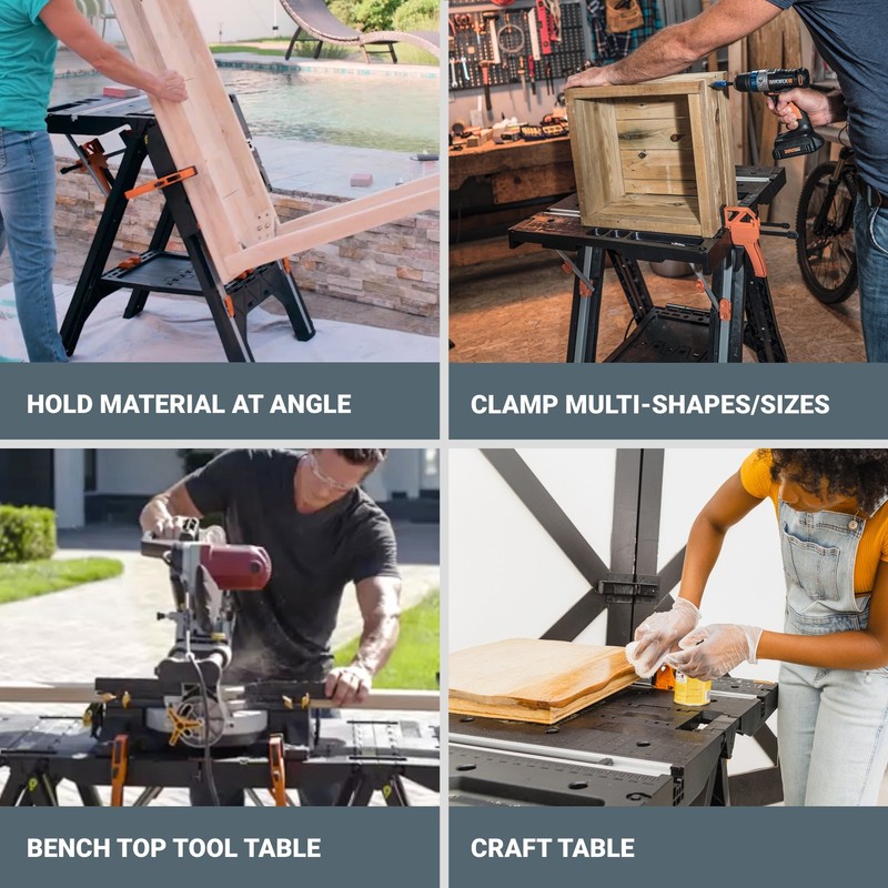 WX051 WORX Pegasus Folding Work Table & Sawhorse gallery