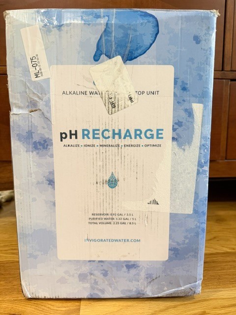 Invigorated Water Ph Recharge Countertop Glass Alkaline Water Filter Dispenser gallery