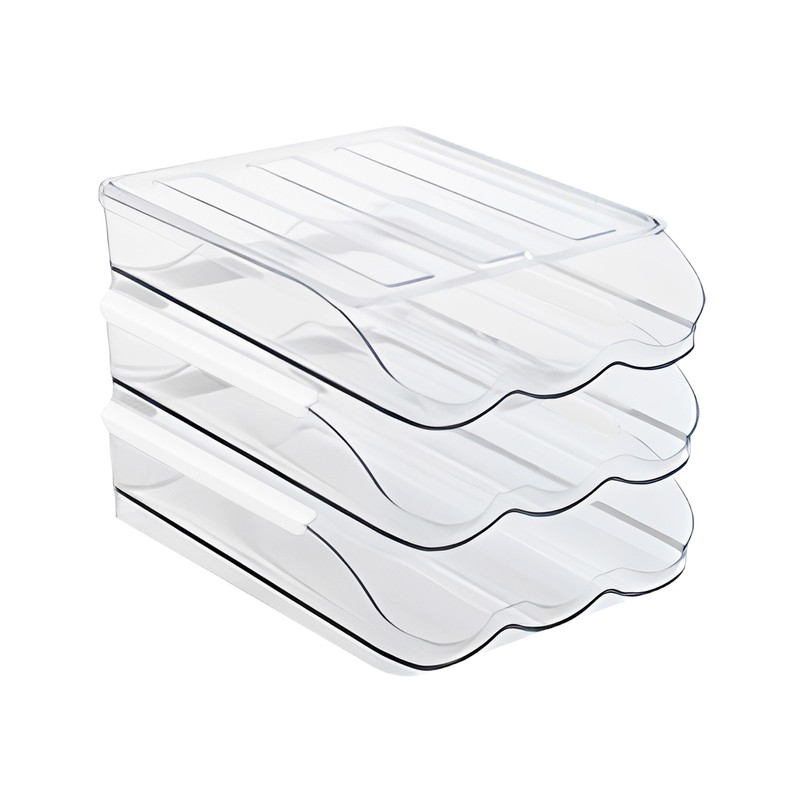 Egg Holder for Fridge Automatically Rolling Egg Storage Container Large Capacity gallery