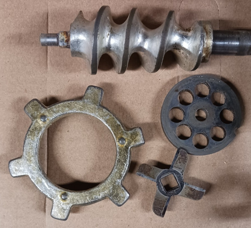 #5 Porkert Meat Grinder Table Mount, Cast Iron Czechoslovakia $12.00 gallery
