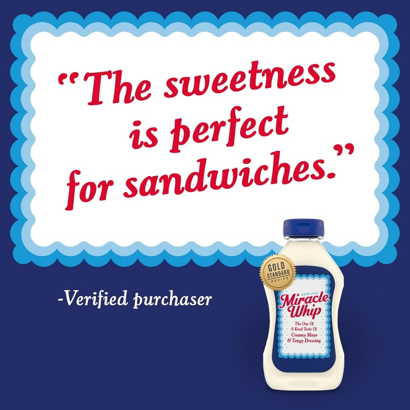 Miracle Whip Mayo Like Dressing Squeeze Bottle 12 fl oz | Tangy Sandwich Spread gallery