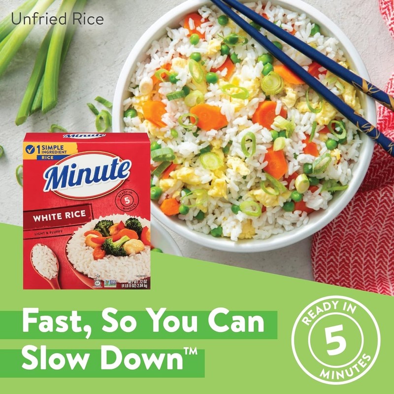 Convenient 72 oz Instant White Rice, Ready in 5 Minutes - Versatile Cuisine Base gallery