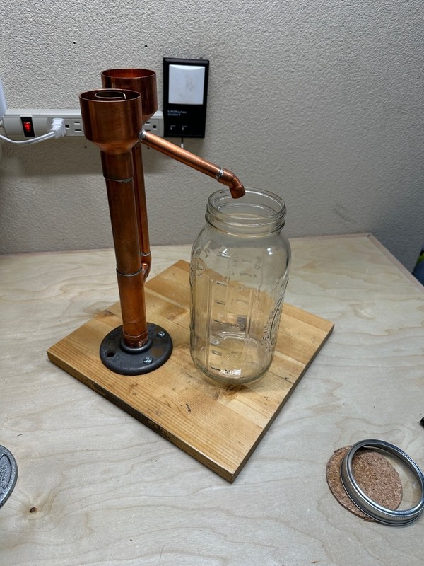Handcrafted Copper Proofing Parrot for distilling. Fully assembled Free shipping gallery