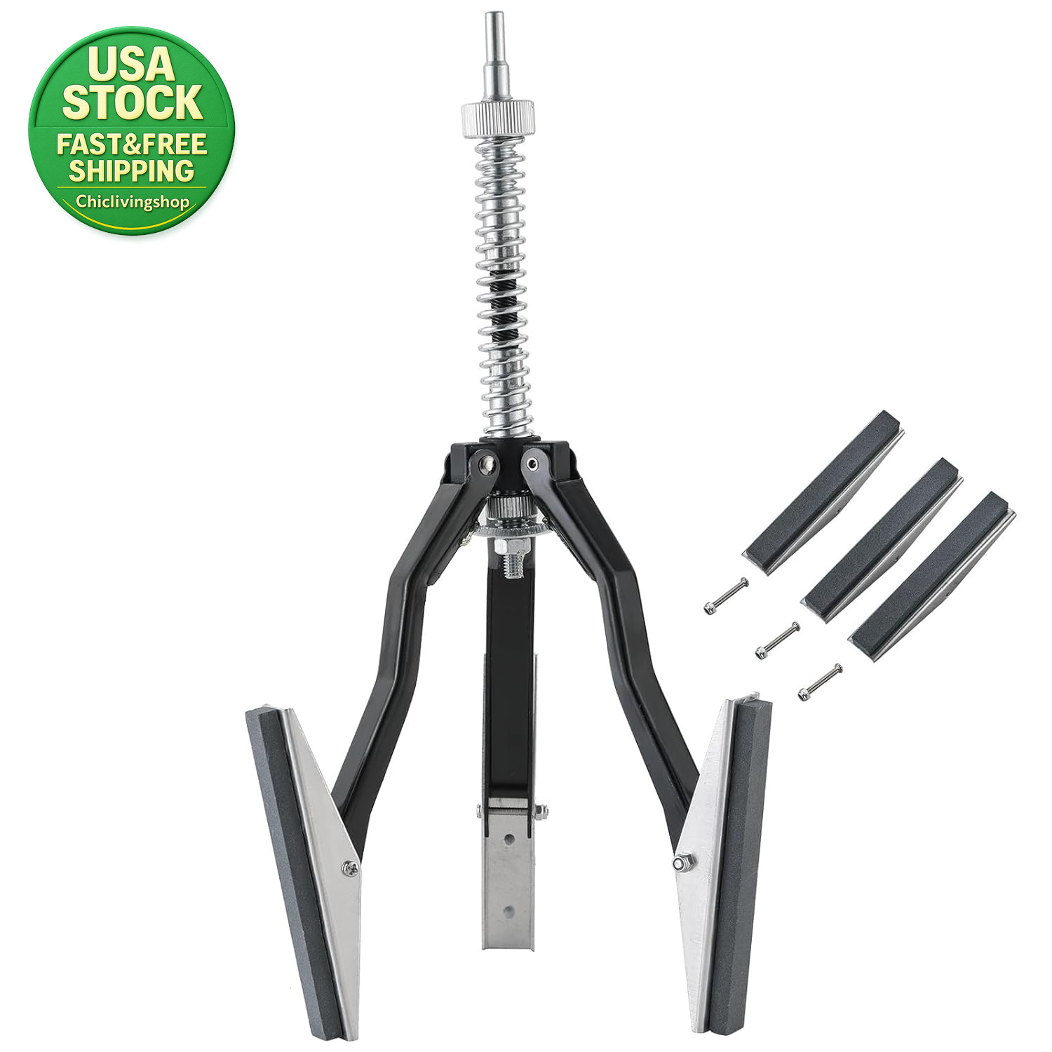 Engine Cylinder Hone Tool 2 to 7 Inch Adjustable Deglazer 3 Replaceable Stones gallery