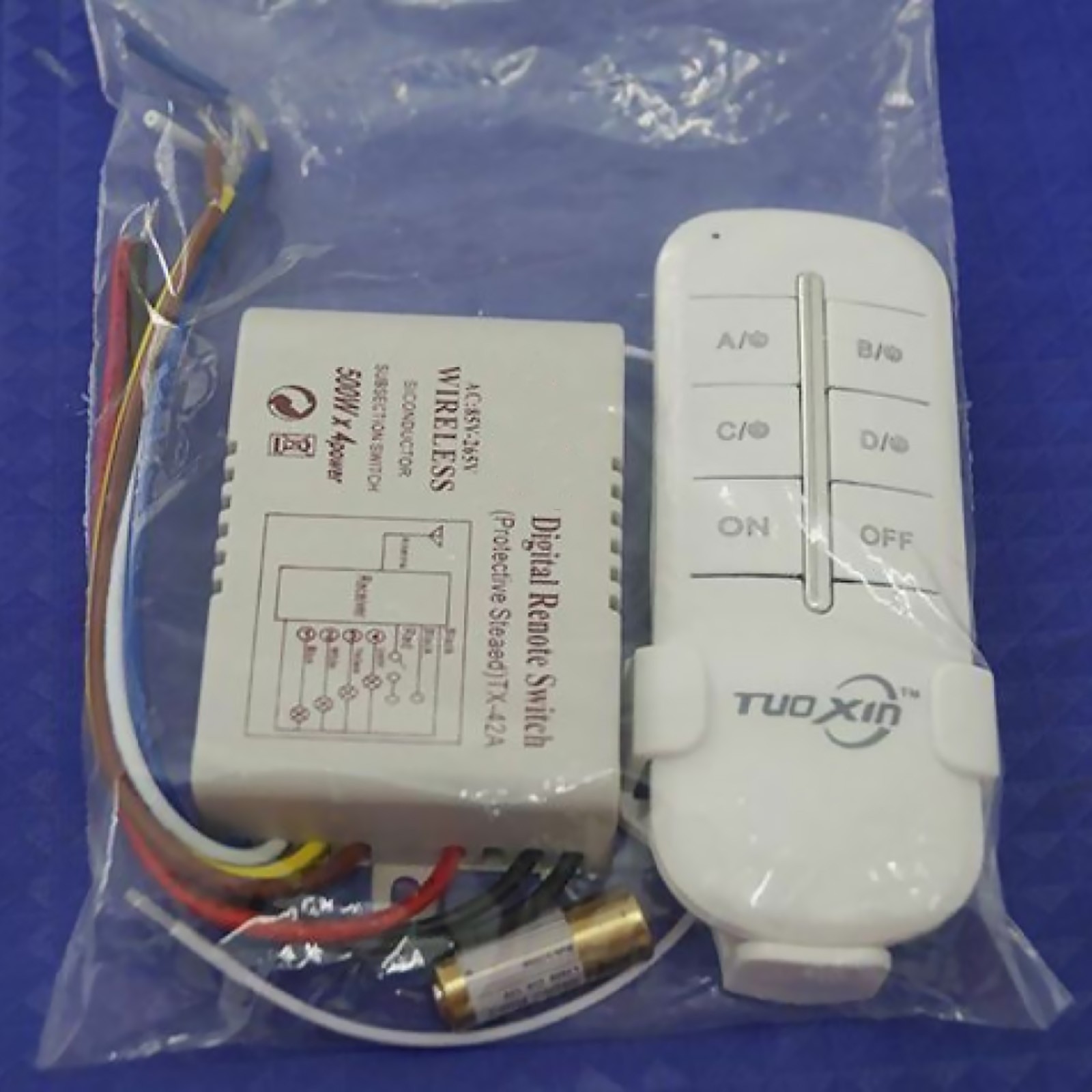 4 Way Light Lamp Digital Wireless Remote Controller Switch ON/OFF 110-240V New G gallery