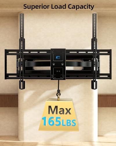 Full Motion Long Arm TV Wall Mount Bracket, Fits 75, 80, wall mount65-100in gallery
