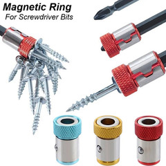 3/6 pcs Magnetic Ring Screwdriver Bit Holder 1/4” Strong Magnetizer Adapter