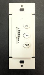 GENERIC BRAND ON-OFF-CCT WALL SWITCH WITH SLIDE ADJUSTMENT, WHITE (1 LOT OF 10)