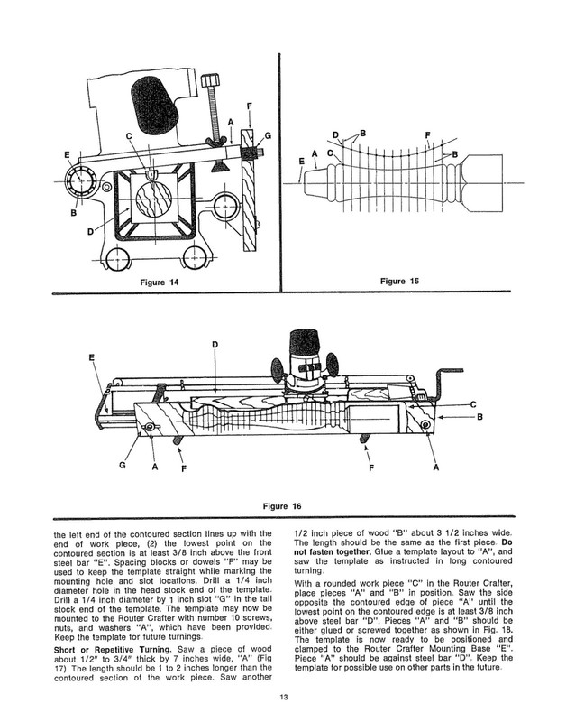 Operator Instruction Manual Fits Craftsman (Router Crafter) 720.25251 gallery