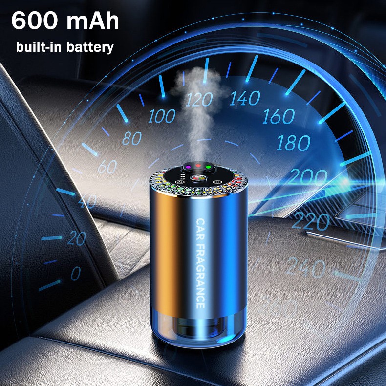 Car Diffuser Air Freshener Smart ON/OFF Car Fragrance Air Freshener W/ 50ml Oil gallery