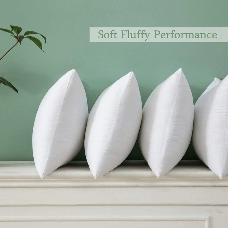 Pack of 4 Throw Pillows Insert Ultra Soft Bed & Couch Sofa Decor Luxury Bedding gallery