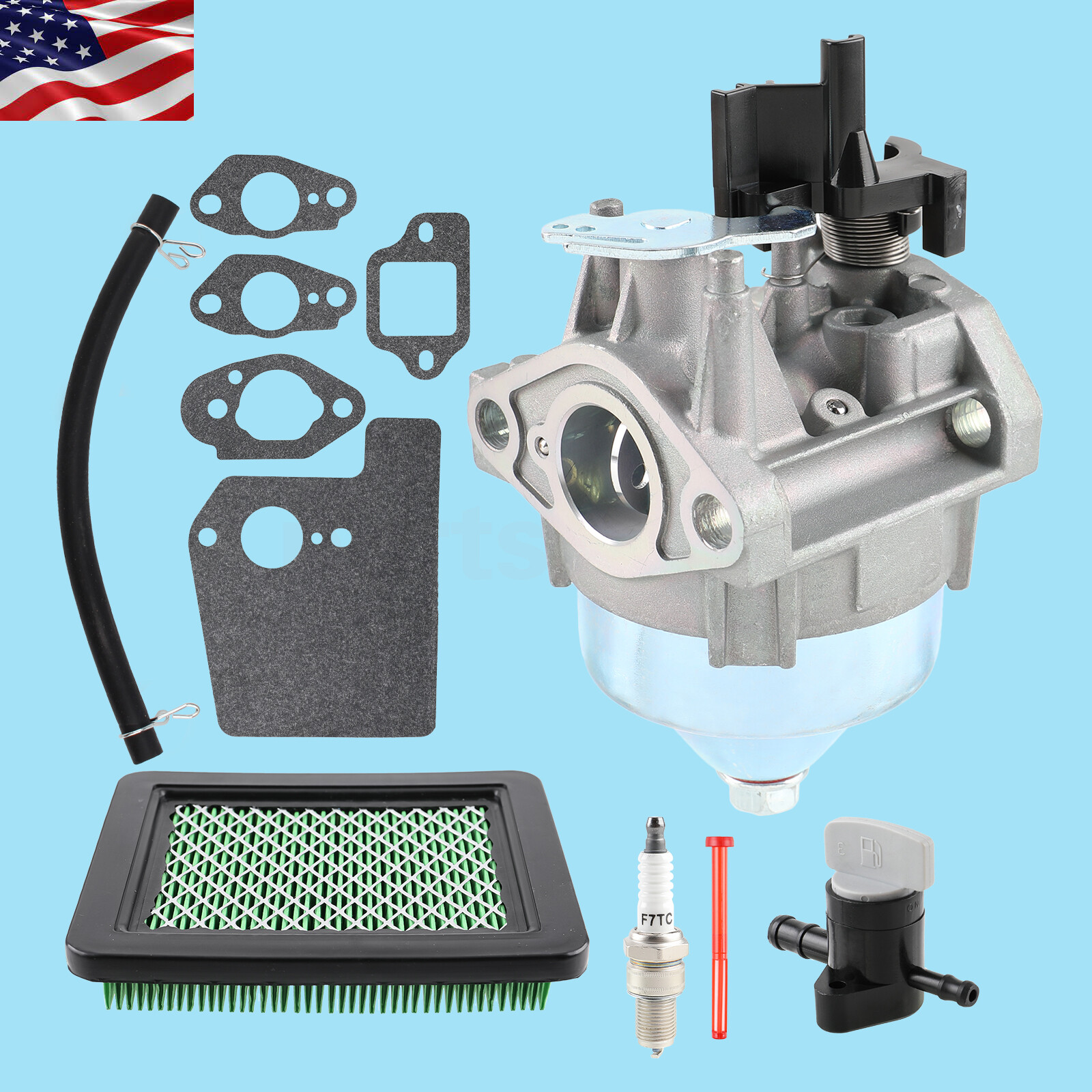 Carburetor & Air Filter Gaskets Spark Plug Kit for Honda GCV160 HRR216 HRS216 gallery