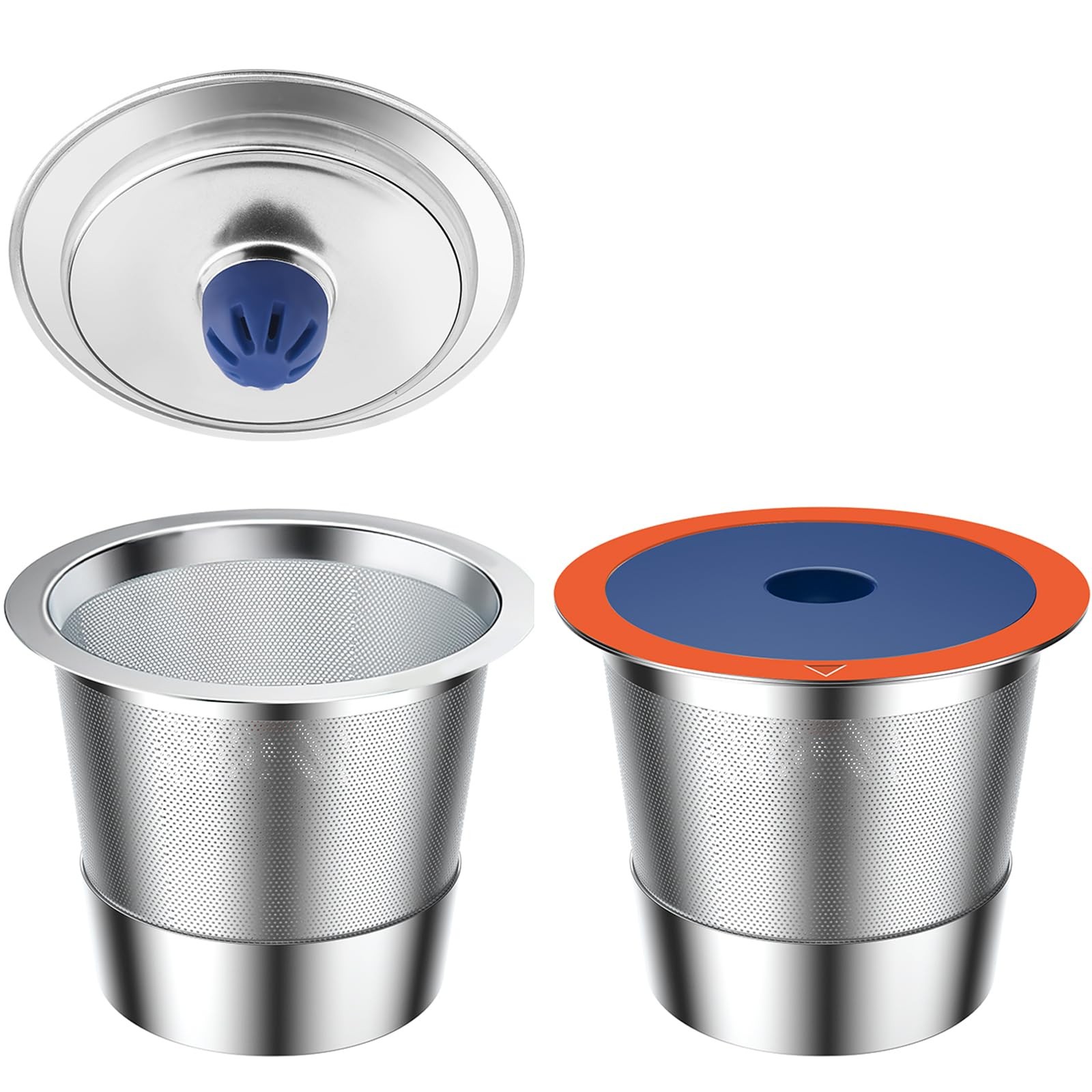 2 PACK Stainless Steel Reusable K Cups for Keuring 2.0 and 1.0, Reusable Coff... gallery