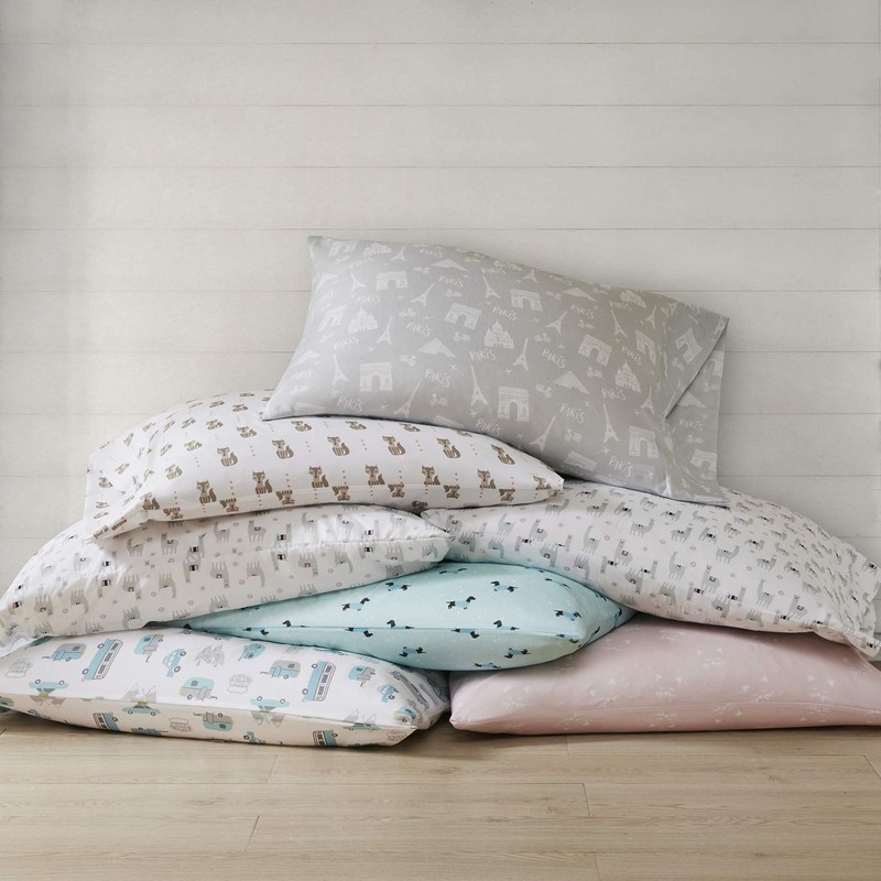 Intelligent Design Microfiber Cozy Bed Sheet Set, Queen, Grey/Blue Road Trip gallery