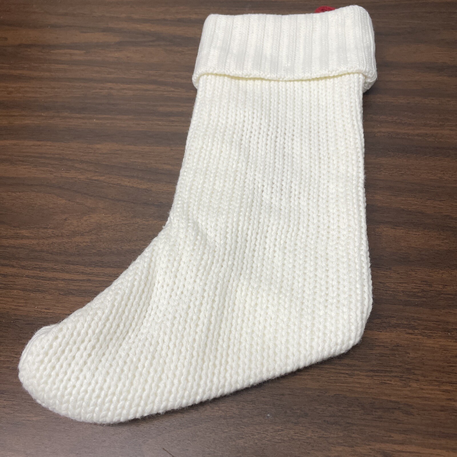 Letter *T* Knit White Monogram Stocking Wondershop Target NWT 2022 18" gallery