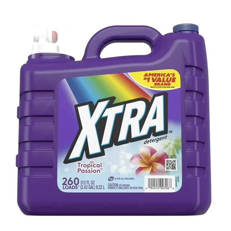 Xtra Tropical Passion, 260 Loads Liquid Laundry Detergent, 312 Fl Oz gallery