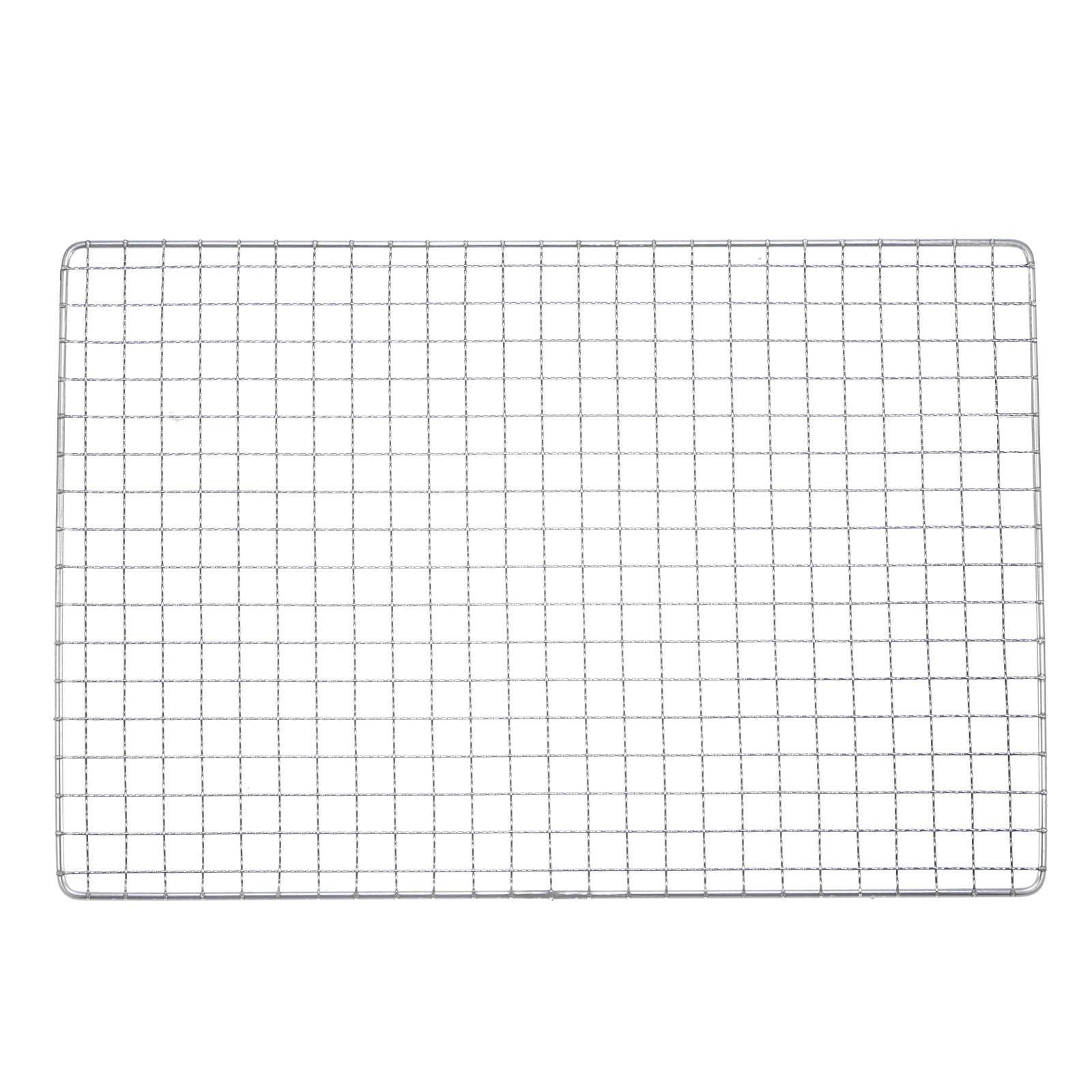 2pcs Square BBQ Grill Net 13.8"x9.4" Stainless Steel Barbecue Mesh Mat gallery