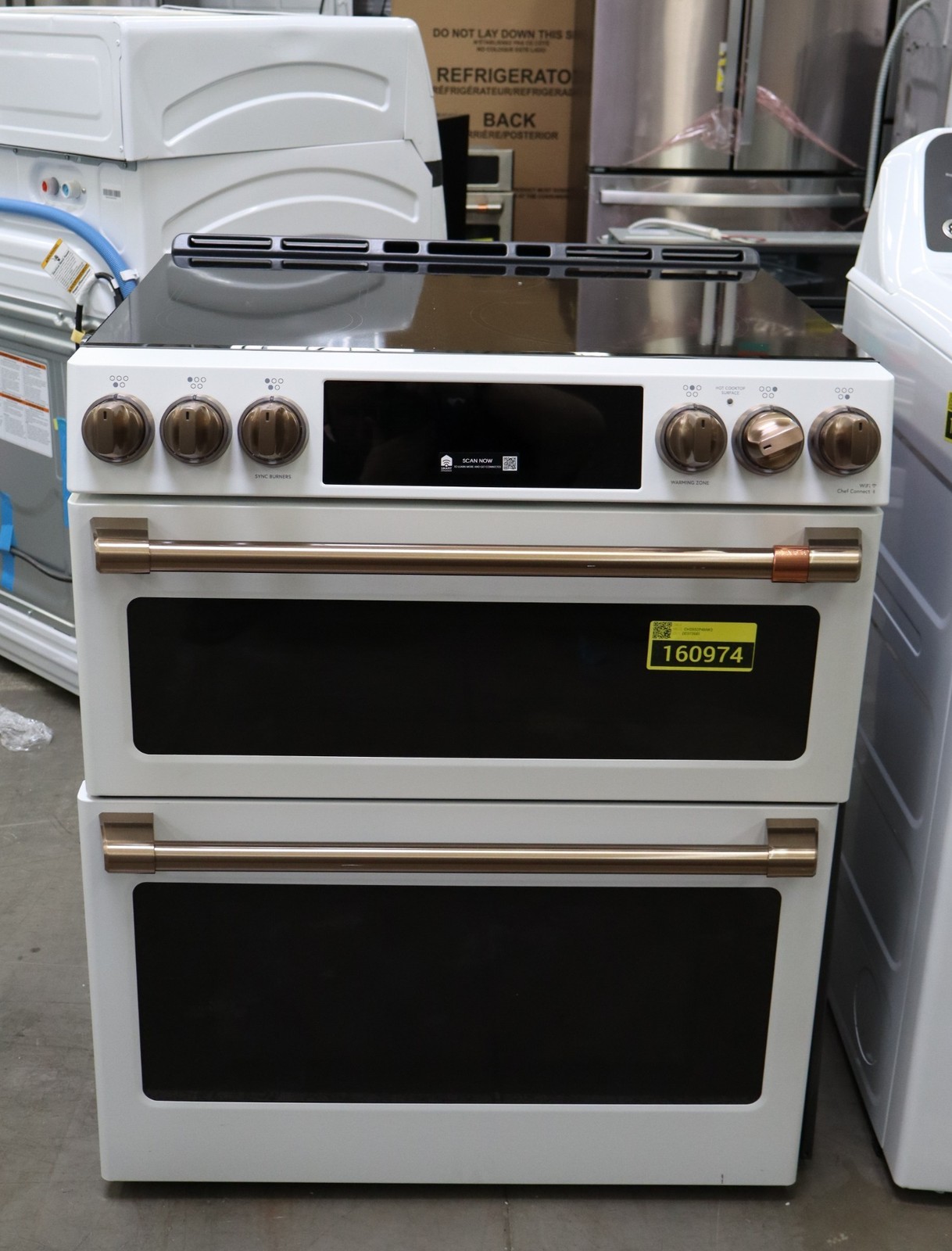 GE Cafe CHS950P4MW2 30" Matte White Double Oven Induction Range NOB #160974 gallery