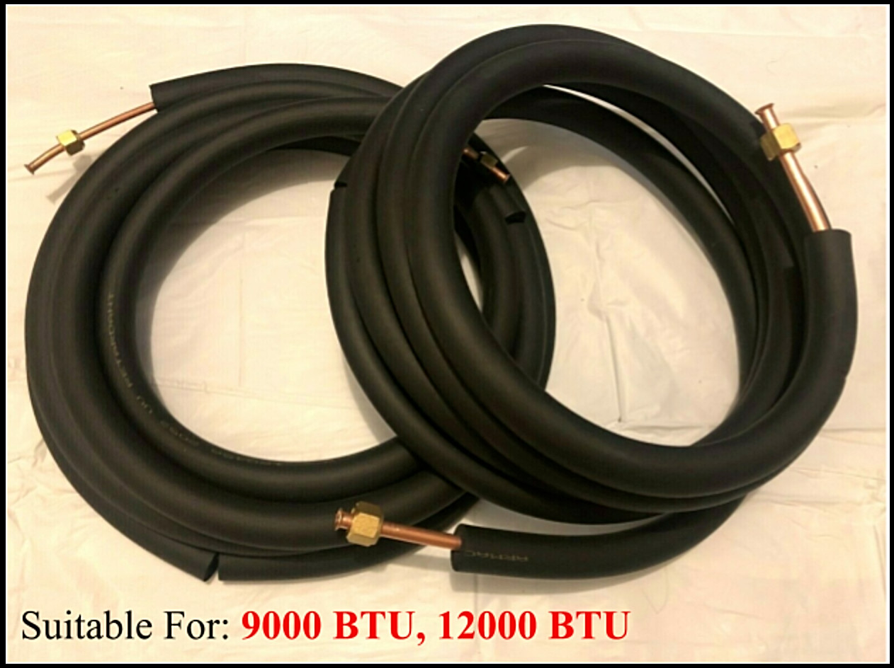 1/4" x 3/8" Copper Line Set for Ductless Mini Split Air Conditioner Customized gallery