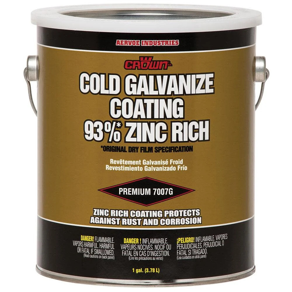 Crown Cold Galvanize Coating 93% Zinc Rich 1 Gallon gallery