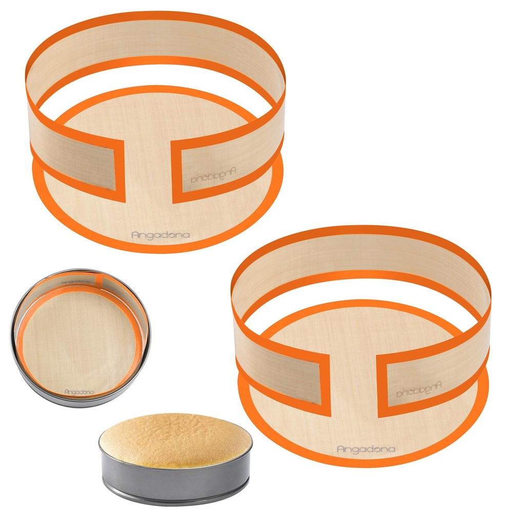 2 pack Silicone Baking Mat for Springform Pan 9 inch, Prevent cake from Stick...