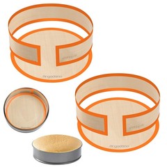 2 pack Silicone Baking Mat for Springform Pan 9 inch, Prevent cake from Stick…