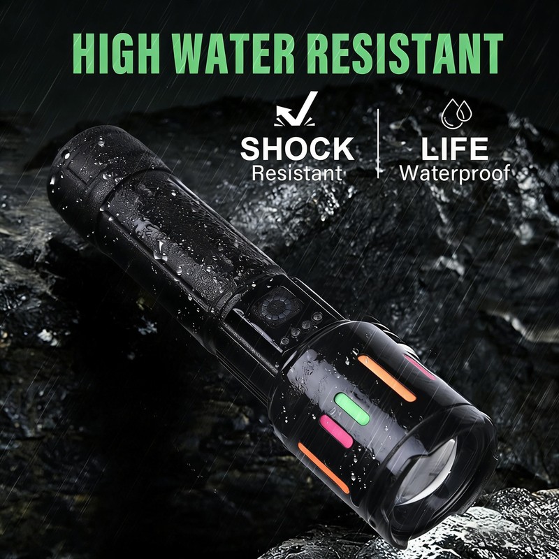 Rechargeable Work Light Mechanic Flashlight Lamp Magnetic Base Phone Power Bank gallery